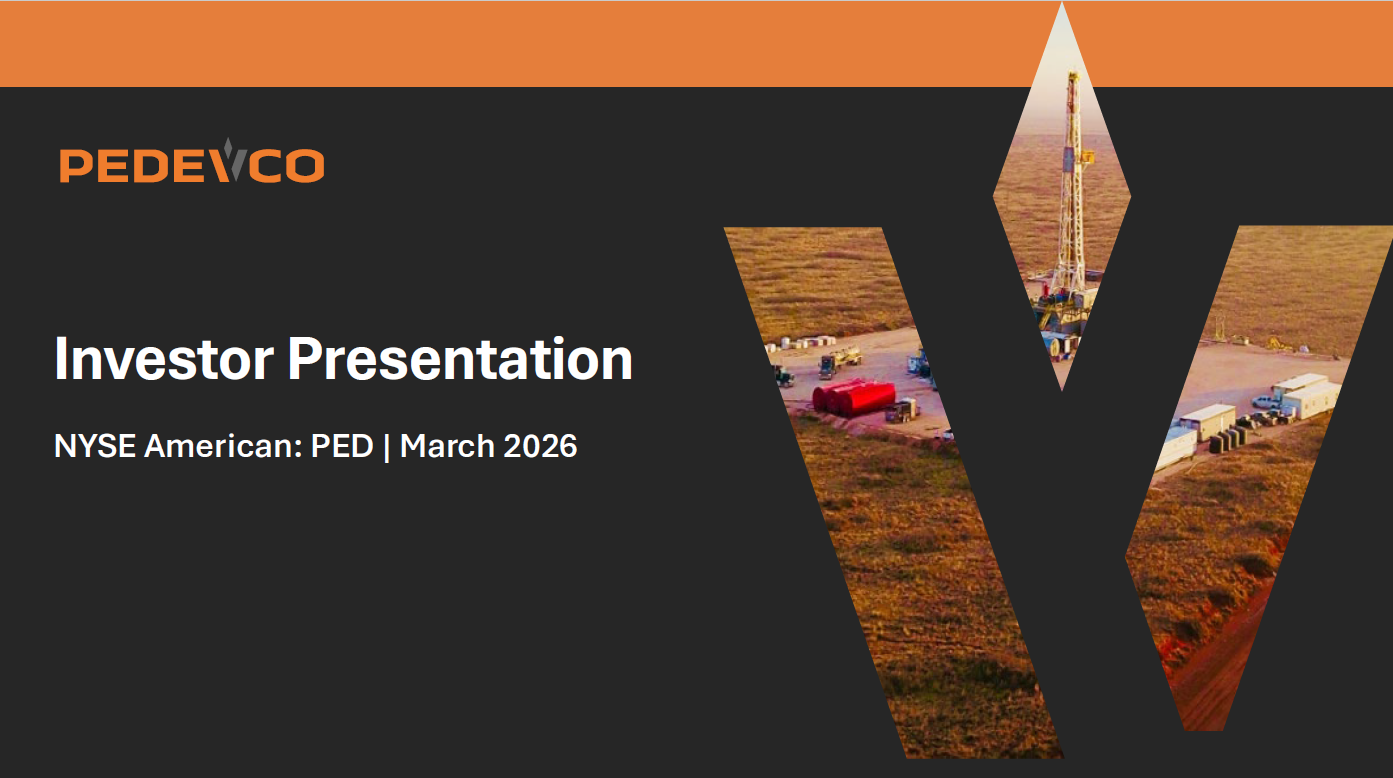 PEDEVCO Announces Participation in the 38ᵗʰ Annual ROTH Conference